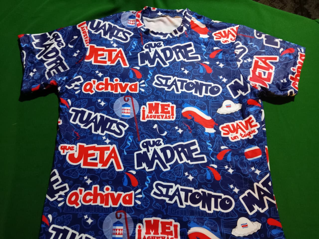 Camiseta Dichos Ticos (Mea, Jeta, SiaTonto, queMADRE, Q'Chiva)